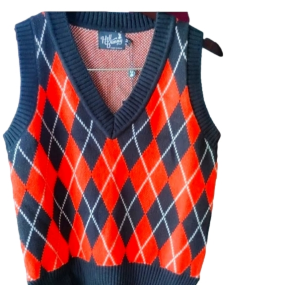 Hell bunny v-neck sweater vest